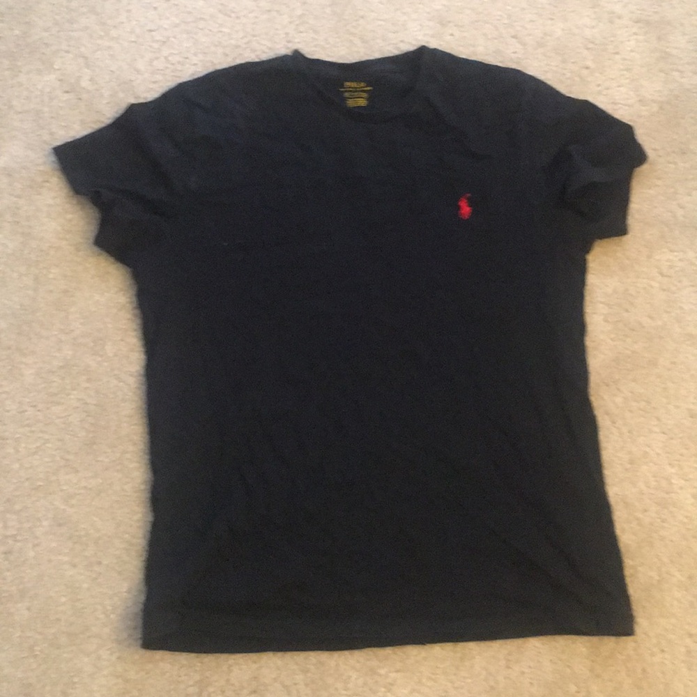 Black polo tee